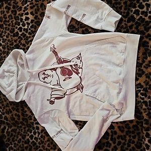 ✨️TRUE RELIGION BUDDHA WHITE PULLOVER HOODIE SZ S✨️